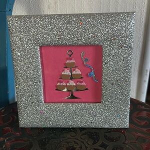 Vintage Framed Birthday Cupcakes